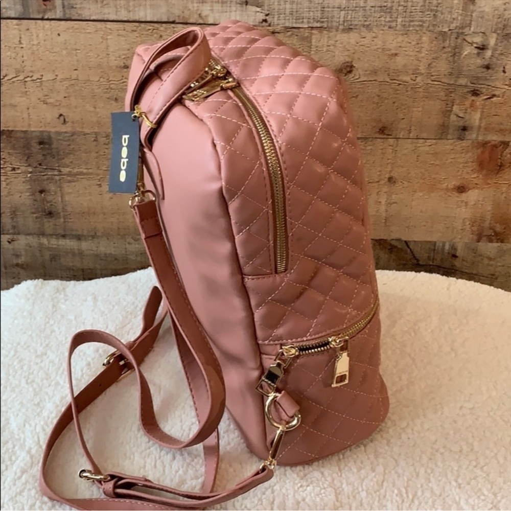 Bebe Quilted Blush Backpack - Picture 4 of 5